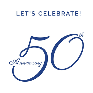 Let's Celebrate! 50th Anniversary logo